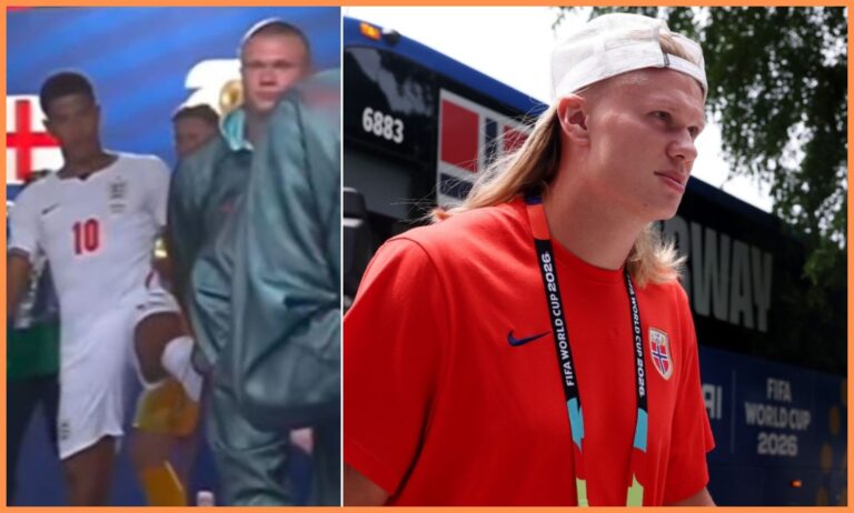 Bellingham and Haaland Share Light Moment Ahead of World Cup Clash
