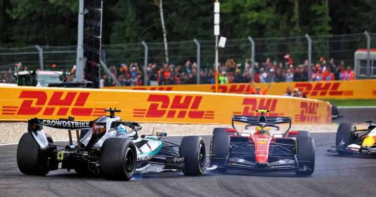 Hamilton Plans to Text Russell After Spa Collision Incident