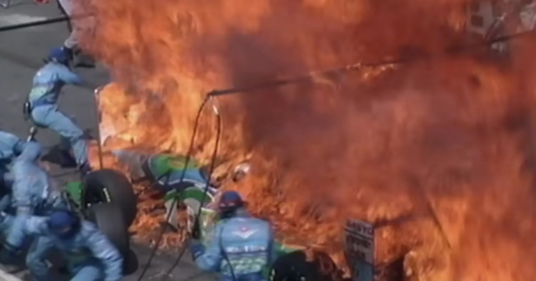 Jos Verstappen's Pit Stop Ends in Blaze at 1994 German Grand Prix