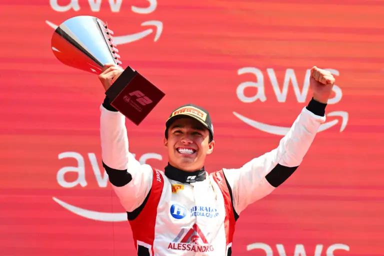 Noel Leon Takes First F2 Feature Race Win in Budapest as Camara Climbs Points Standings