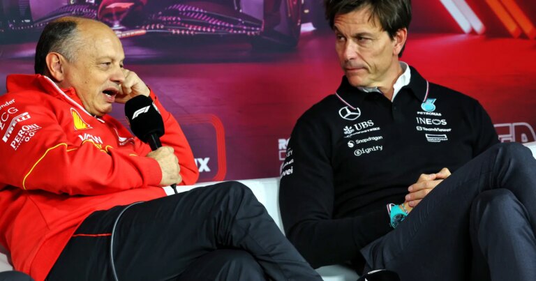 Vasseur Responds to Wolff's 'Cheating' Remark on Ferrari Upgrades