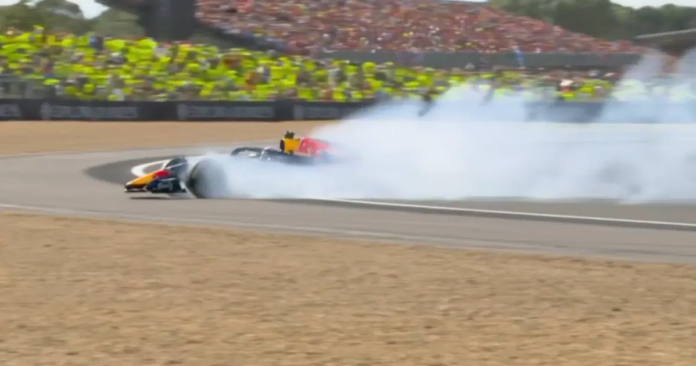 Verstappen's Late Crash Triggers Safety Car in British GP