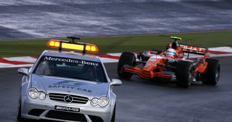 Winkelhock Leads as Rain Strikes F1 Debut from Pit-Lane Start