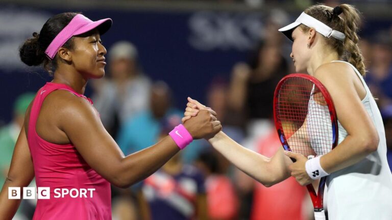 Elena Rybakina Comes Back to Beat Naomi Osaka in Canadian Open Quarter-Final