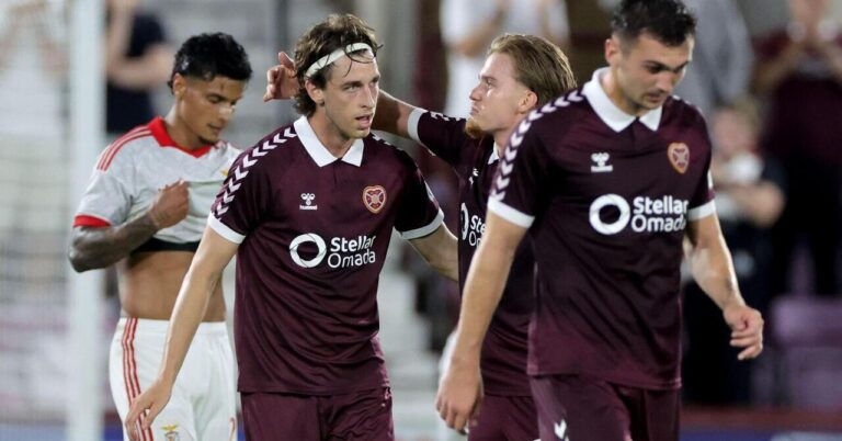 Hearts Hold Benfica to Draw but Exit Europa League on Aggregate