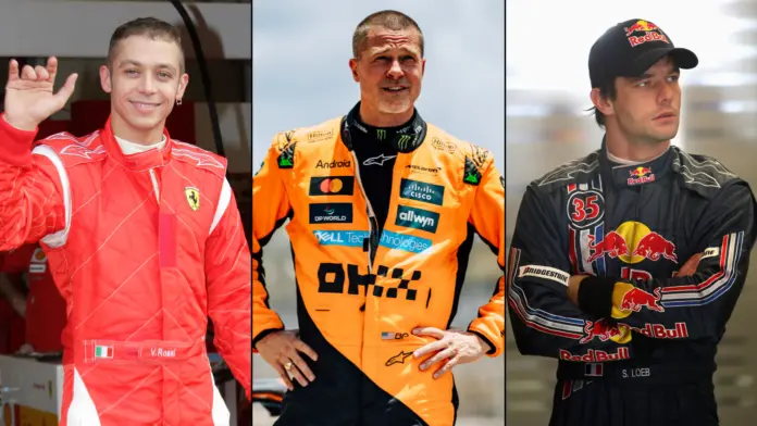 Ten Celebrities Who've Driven Formula 1 Cars: From Pitt to Rossi